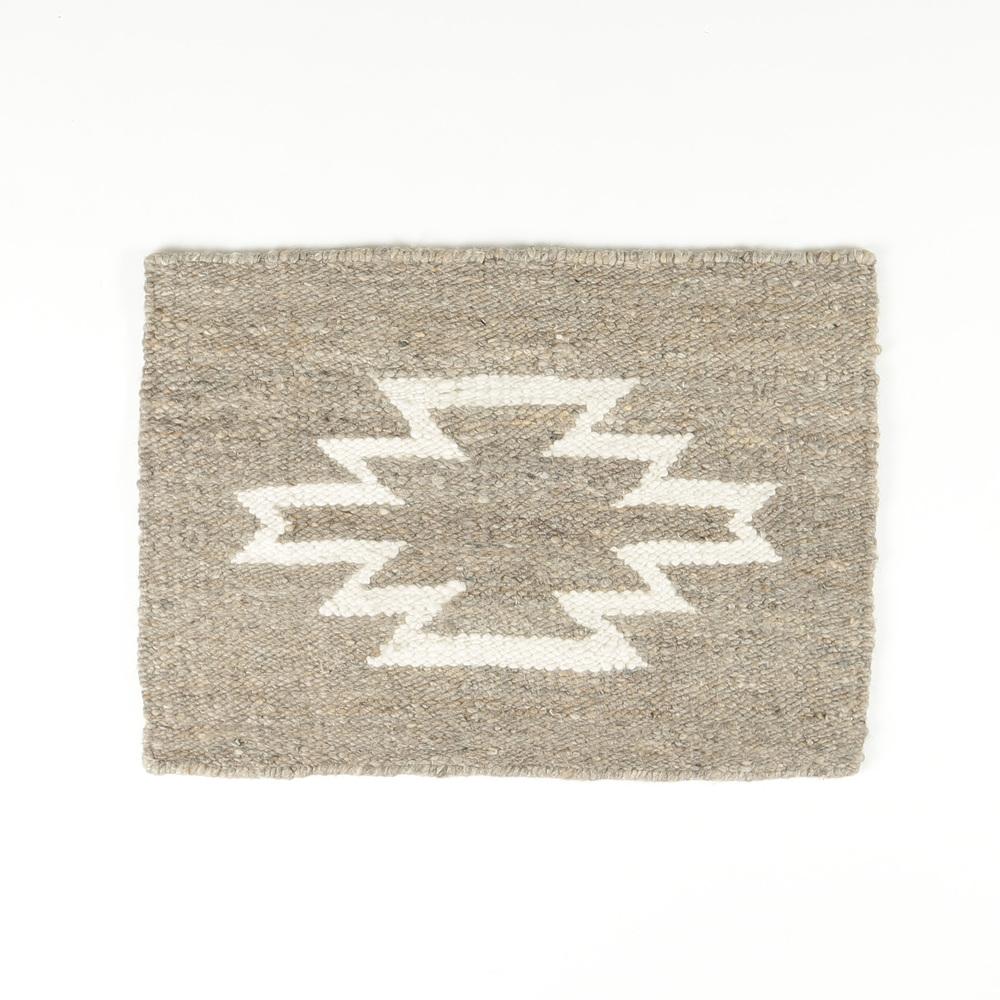 Handwoven Diamond design wool area Rug by Artha Collection