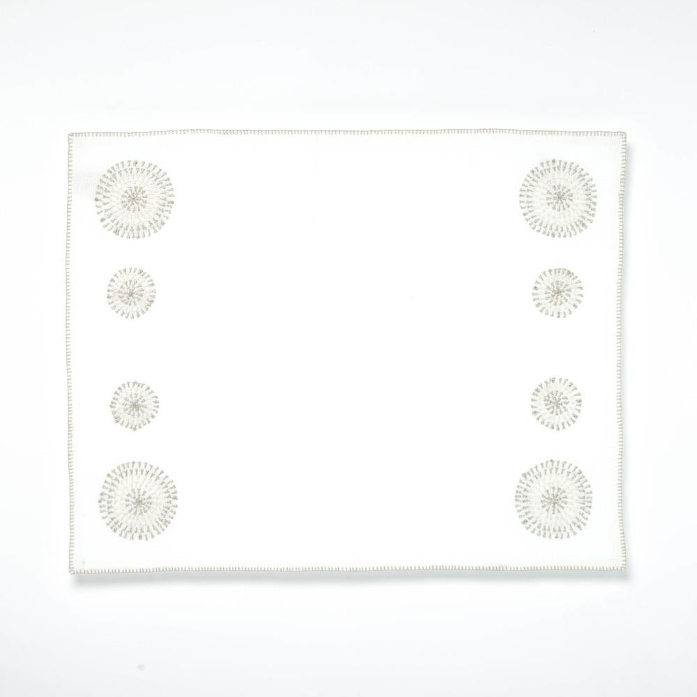 Hand embroidered linen placemat table decor from artha collections