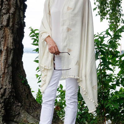 Handwoven Cotton Shawl by Artha Collections