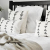 Hand Embroidered linen Bedroom decorative Pillows by Artha Collections