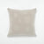 Hand Embroidered beige linen cushion cover by Artha Collections