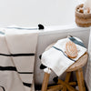 Bathroom decorated with cotton towels by artha collections