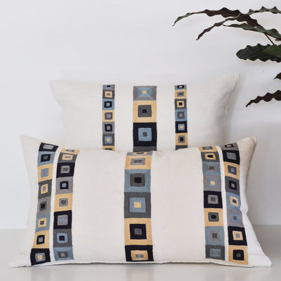 Hand Embroidered cushion cover set by Artha Collections