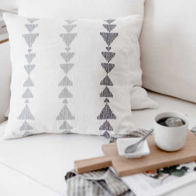Linen throw pillow by Artha Collections