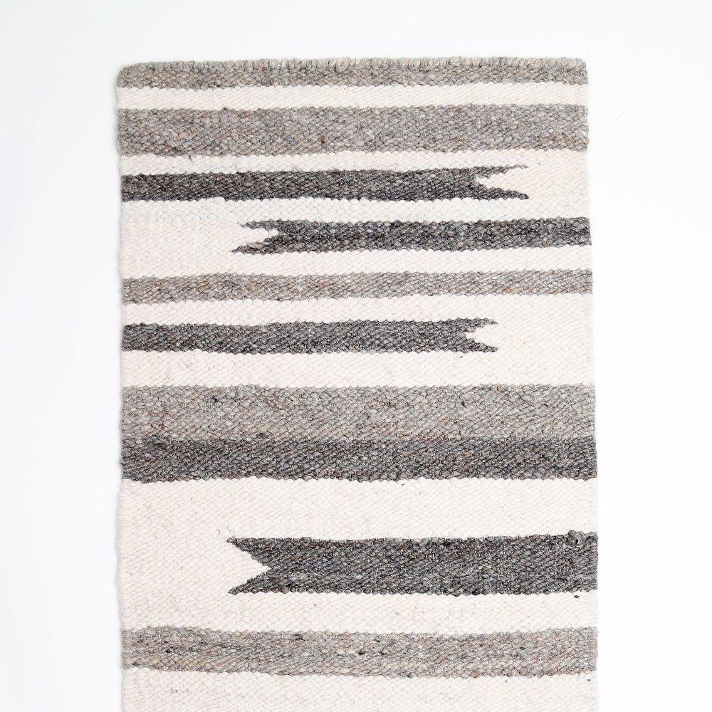 Lesedi design handwoven karakul wool area Rug by Artha Collections