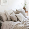 Linen bedroom accent pillows home decor by artha collections