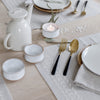 100% Linen placemat with napkin in beige from Artha Collections