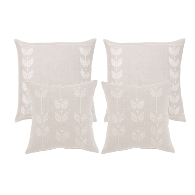beige Linen pillows set of 4 from Artha Collections