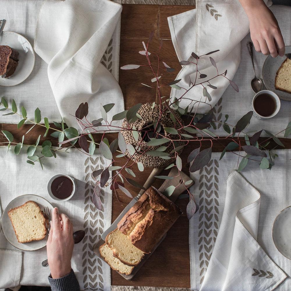 Petal Placemat Cream Table Linens by Artha Collections