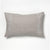 Hand Embroidered rectangular beige linen Throw Pillow by Artha Collections