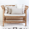 Decorative linen throw pillows styled to mix and match by artha collections