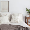Cream linen accent pillows bedroom decor by artha collections