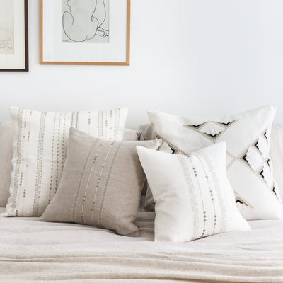 Cozy Bedroom Decor and Linen Pillows by Artha Collections