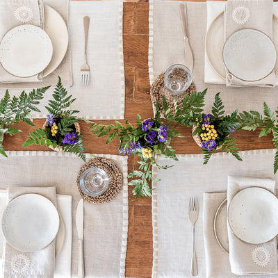 Hand Embroidered Placemats and Napkins by Artha Collections