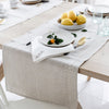 Linen embroidered table runner by Artha Collections