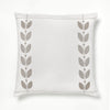 Hand Embroidered Throw Pillow with petal border by Artha Collections
