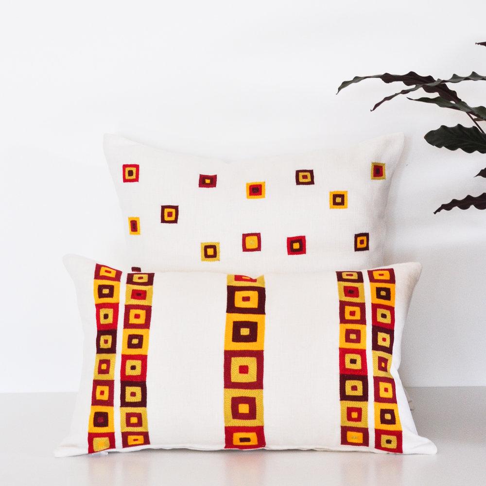 Hand Embroidered Cushion Cover set by Artha Collections