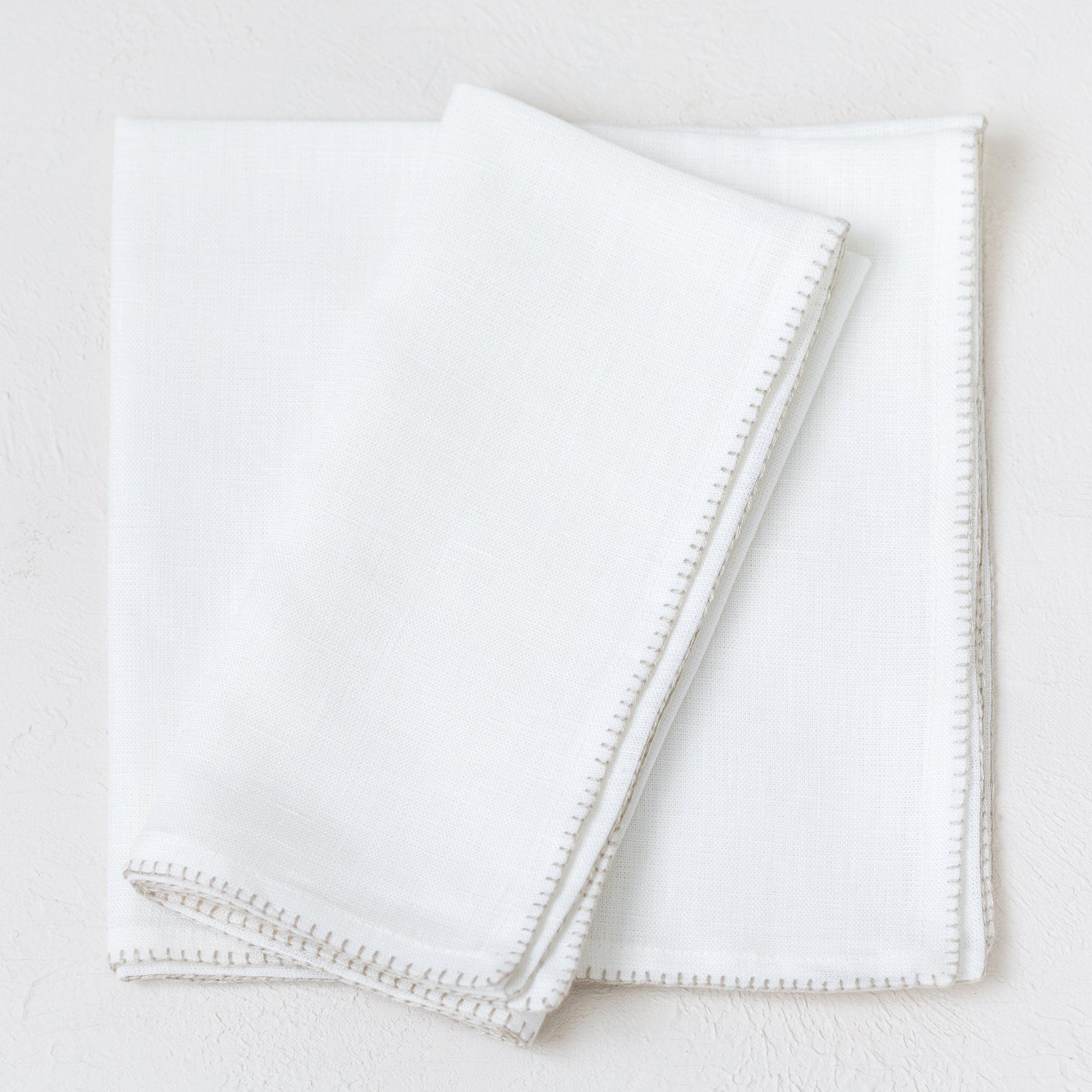 Cream Linen table napkin set from artha collections